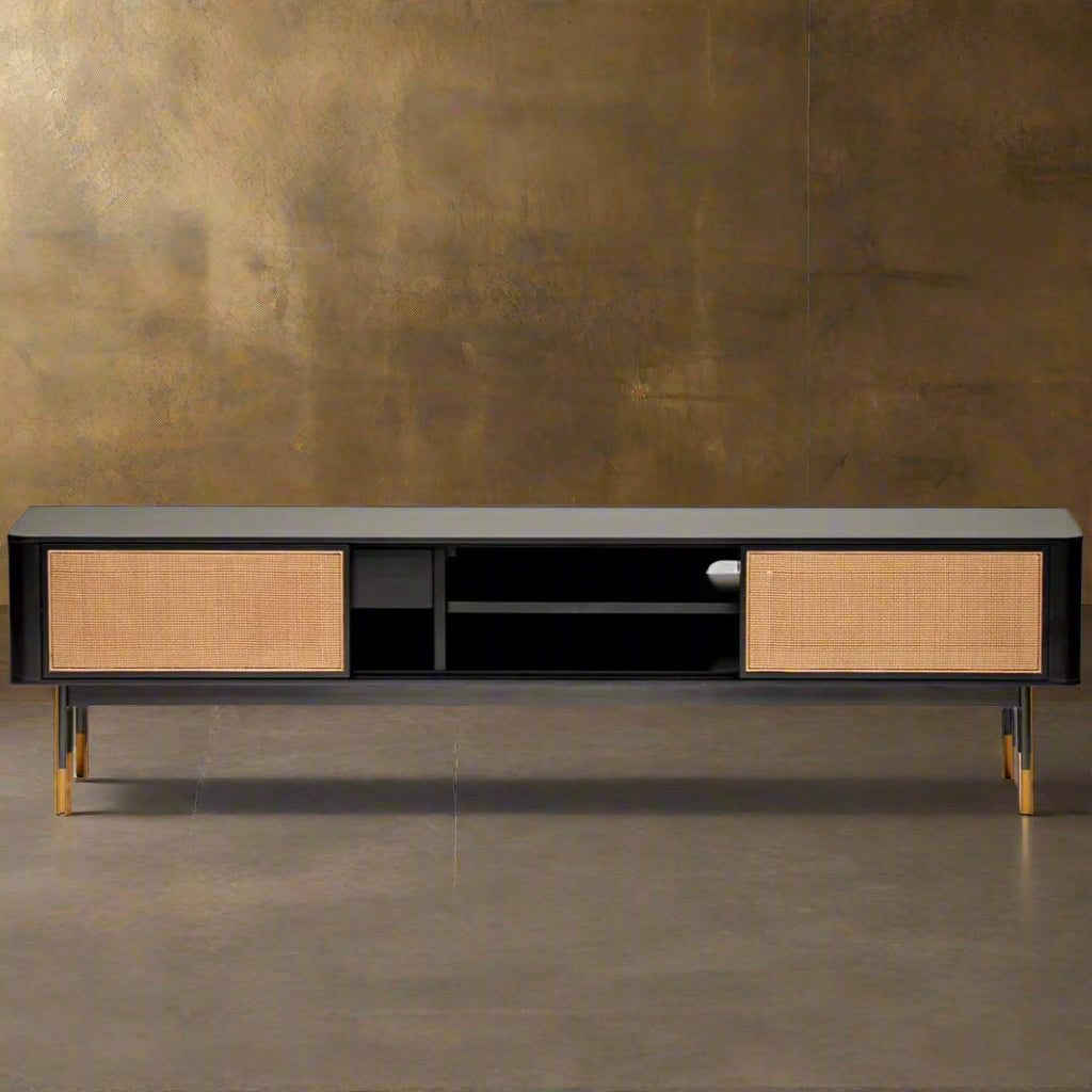 Woodhull Media Stand Black