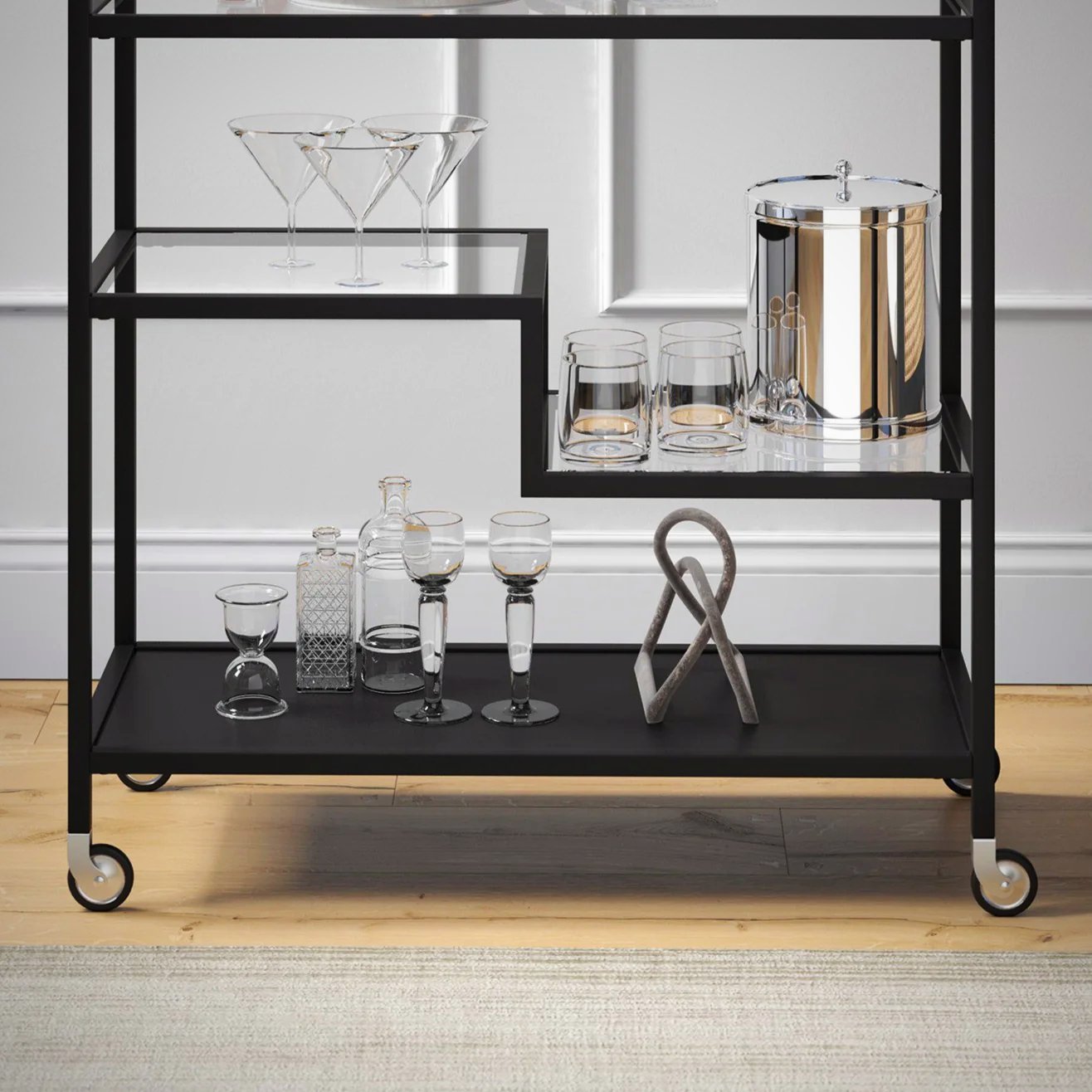 Tevny Bar Cart