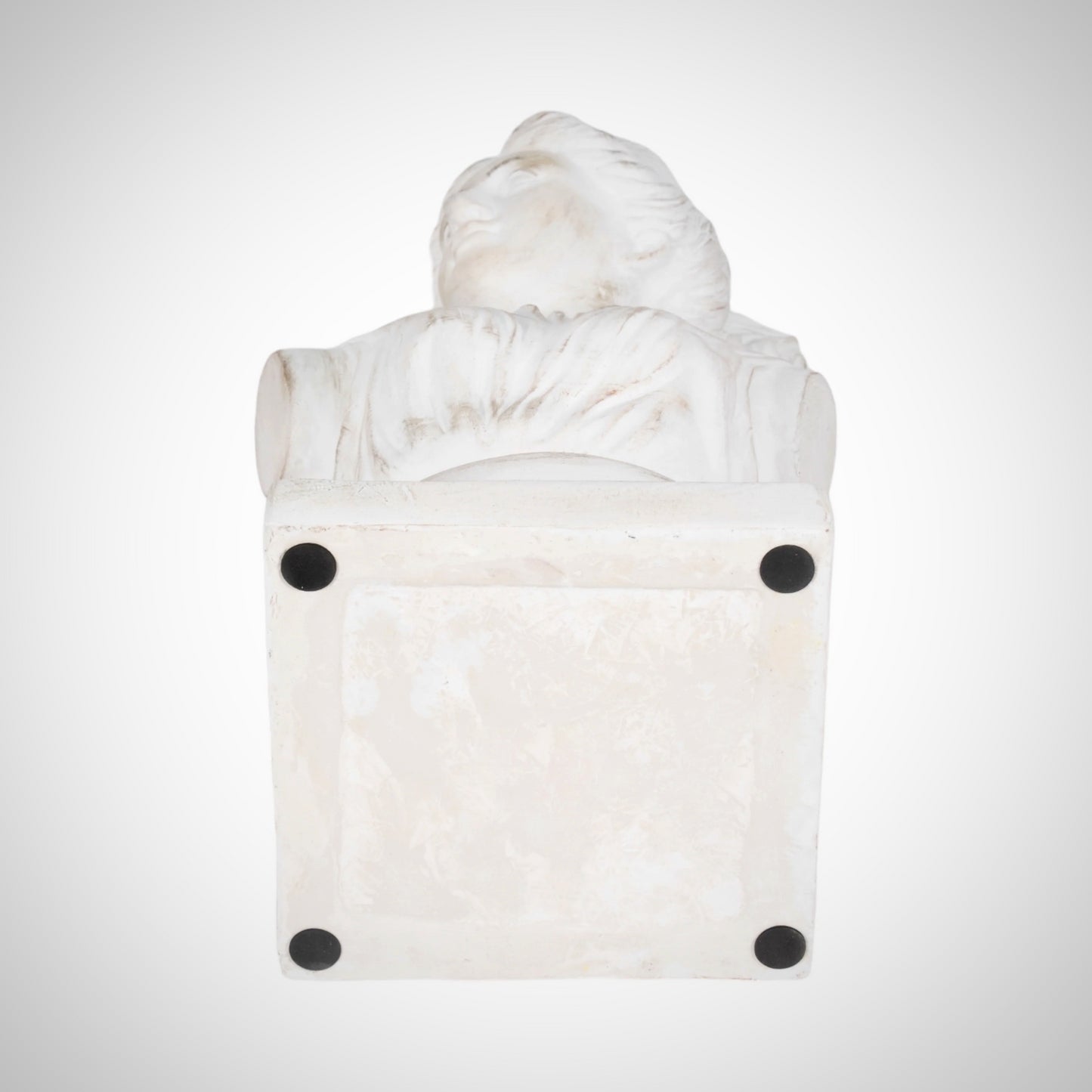 20" Venus Bust Distressed Resin, White