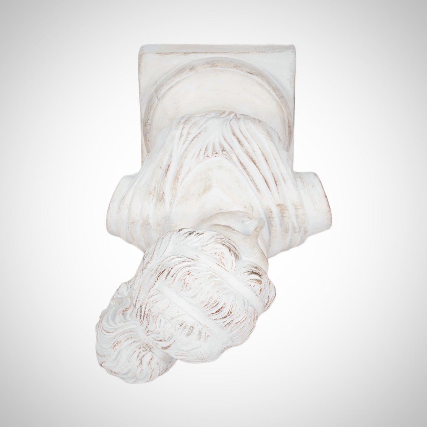 20&quot; Venus Bust Distressed Resin, White