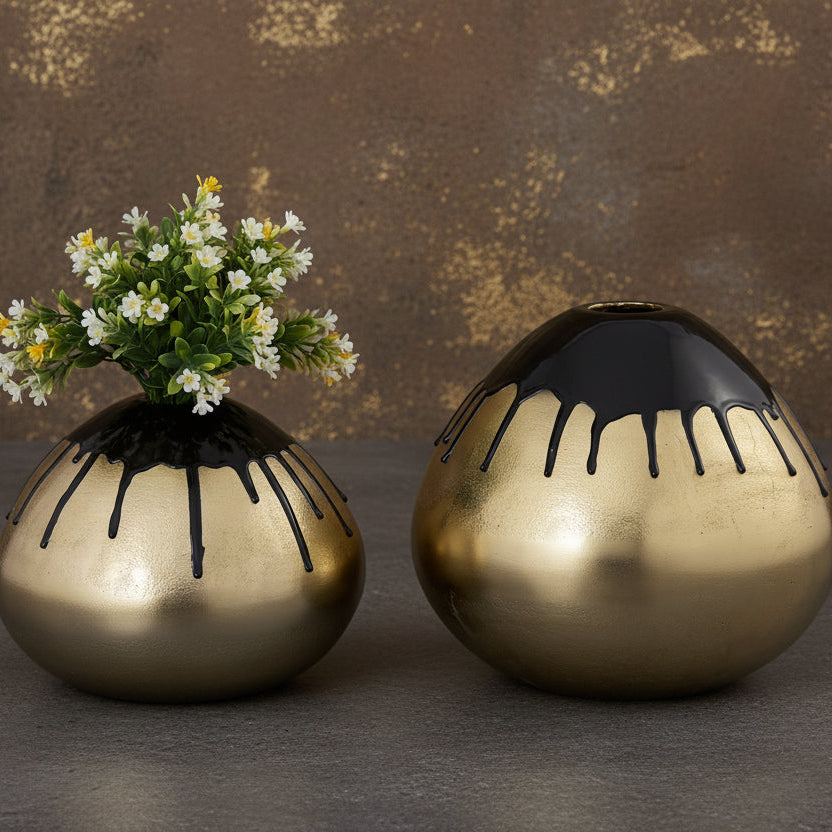 Brass Vase Set Of Two