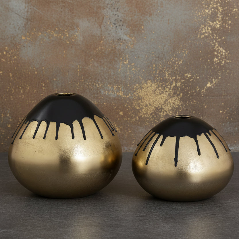 Brass Vase Set Of Two