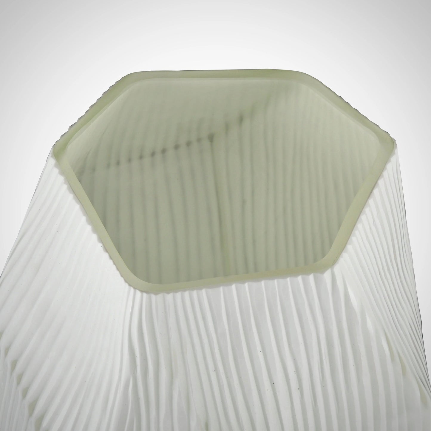 Large Frosted Glass Vase
