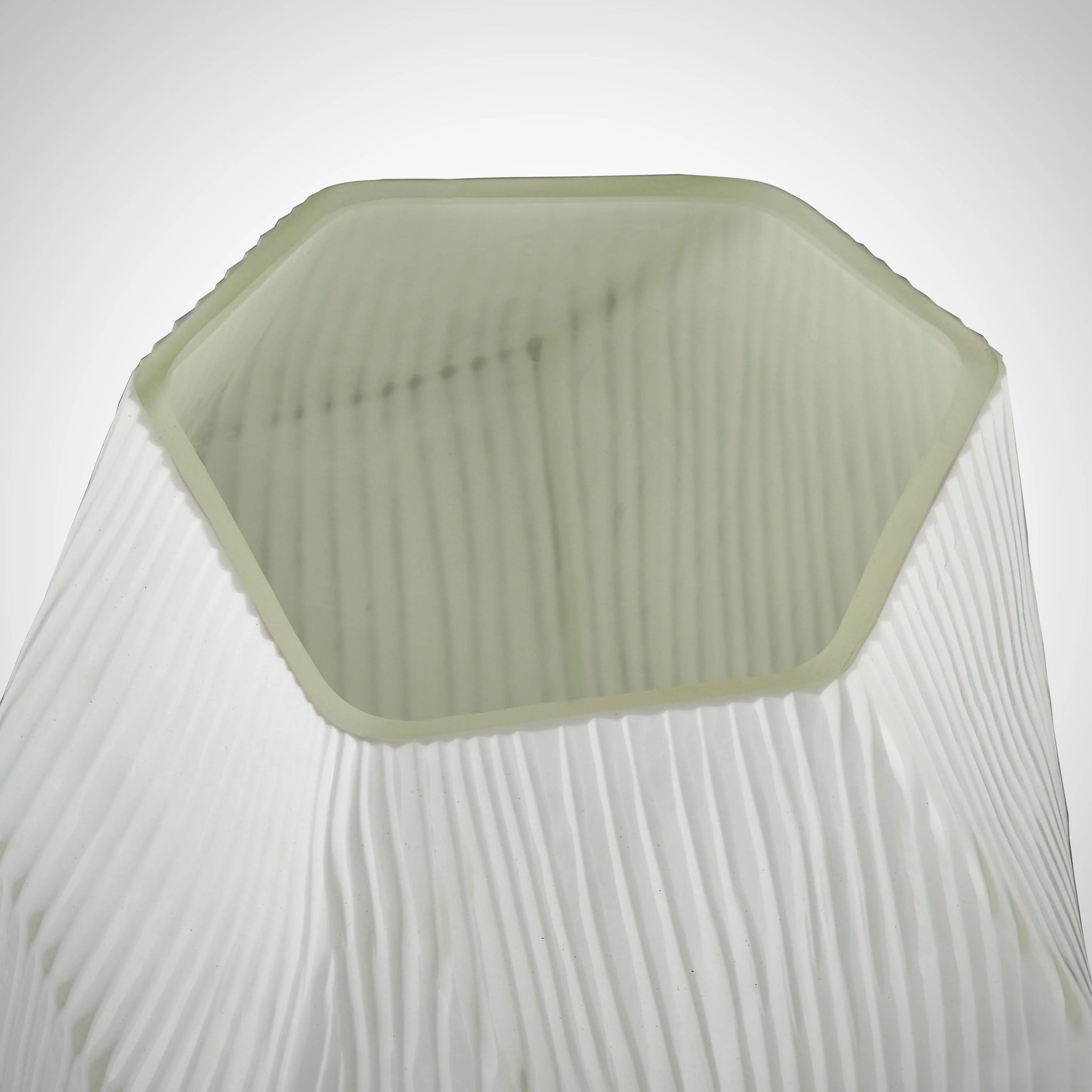 Large Frosted Glass Vase