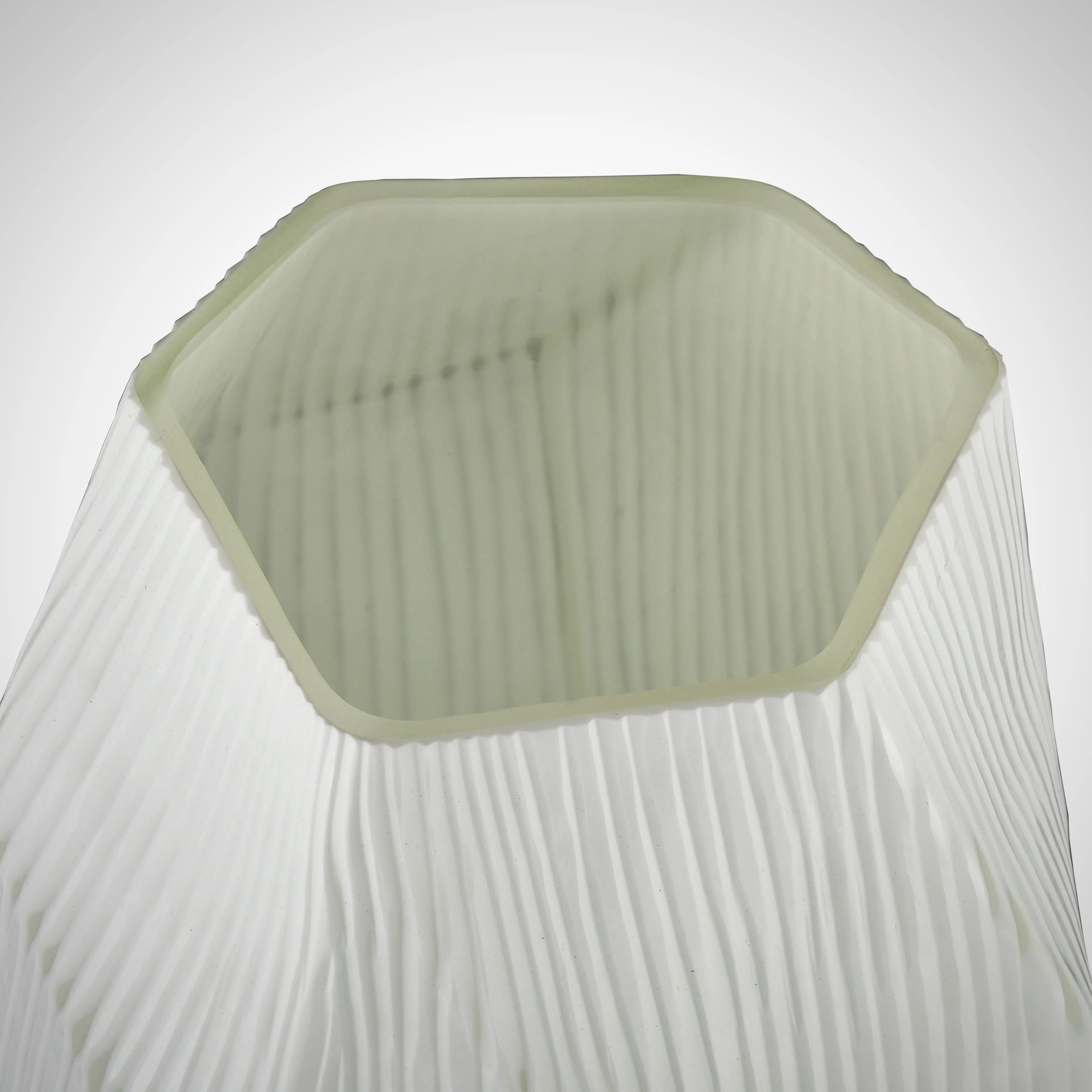 Large Frosted Glass Vase