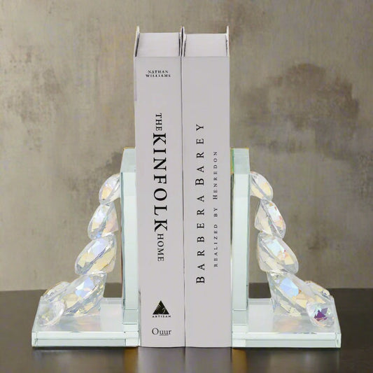 Crystal Diamond Bookends