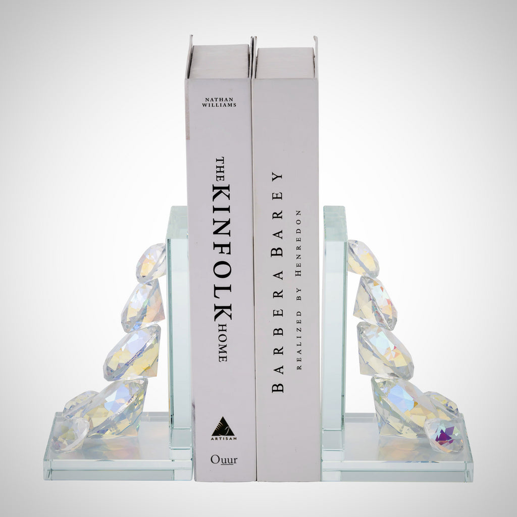 Crystal Diamond Bookends