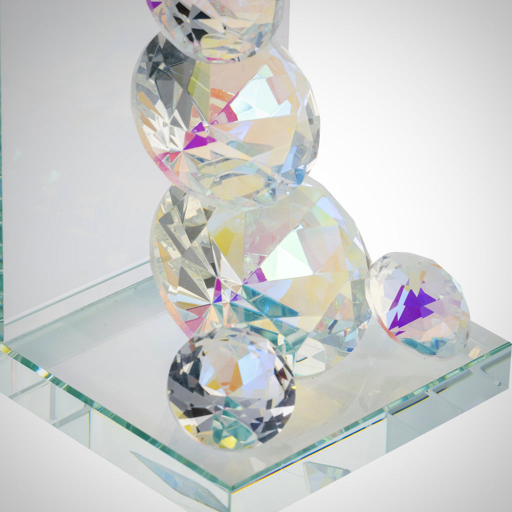 Crystal Diamond Bookends