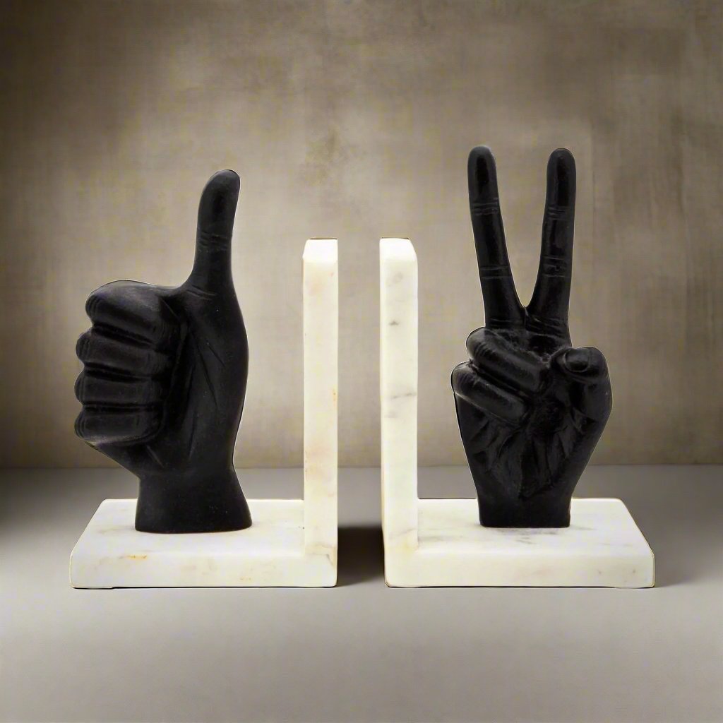 Hand Bookends Set