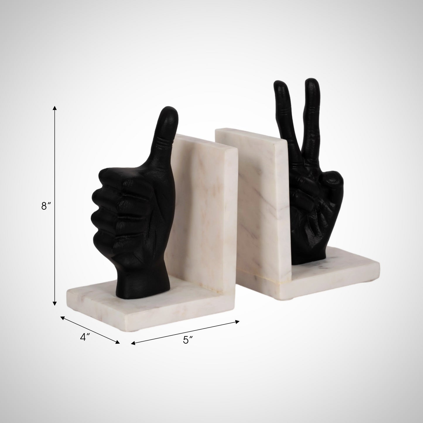 Hand Bookends Set