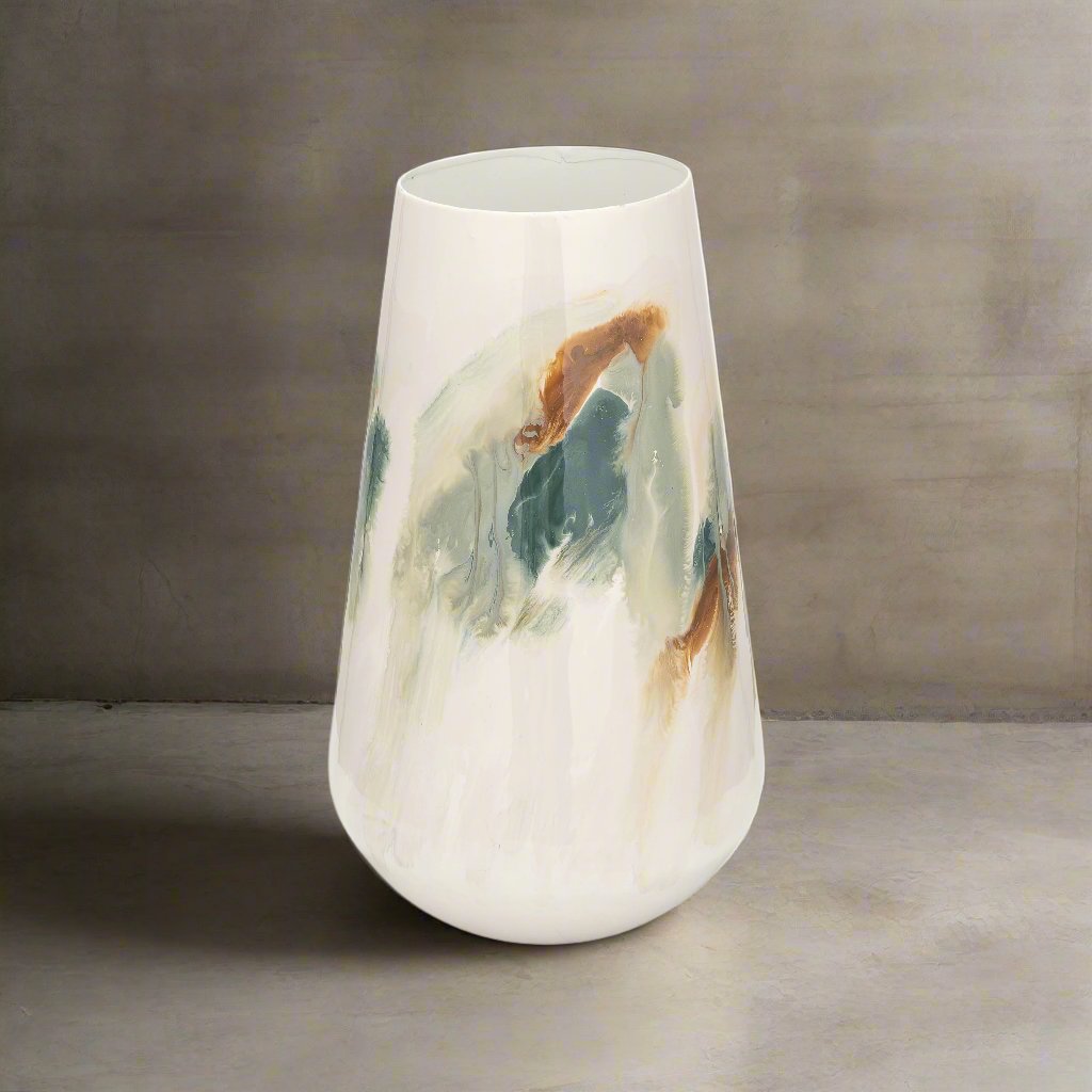 Iron Vase White 13