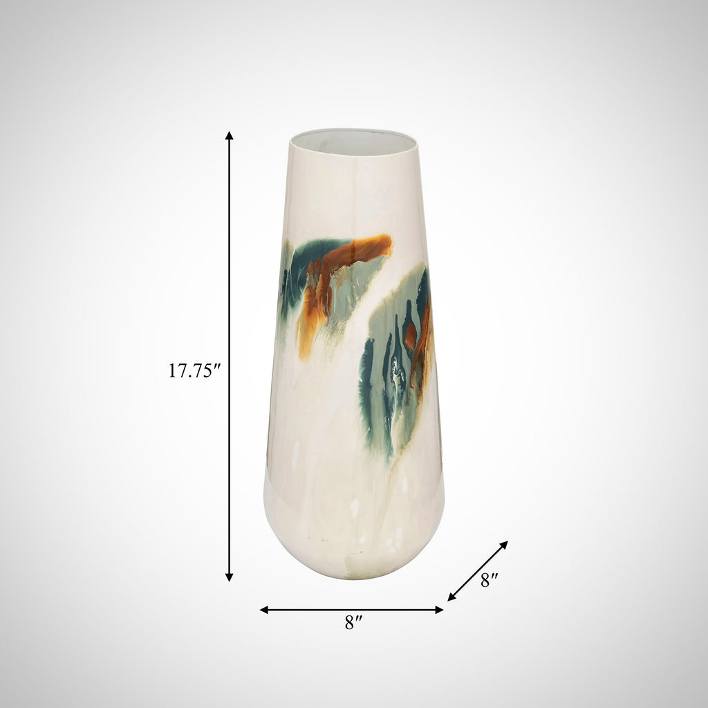 Iron Vase White 17