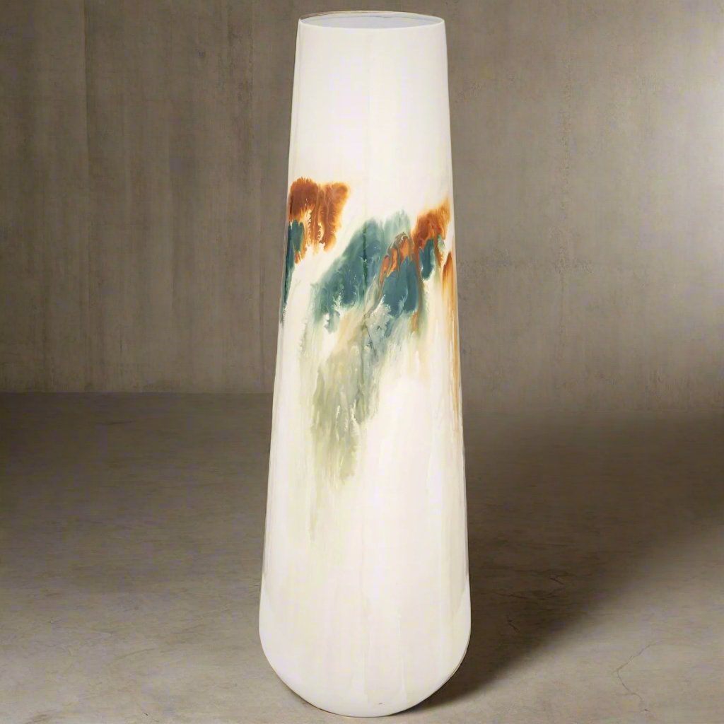 Iron Vase White 23