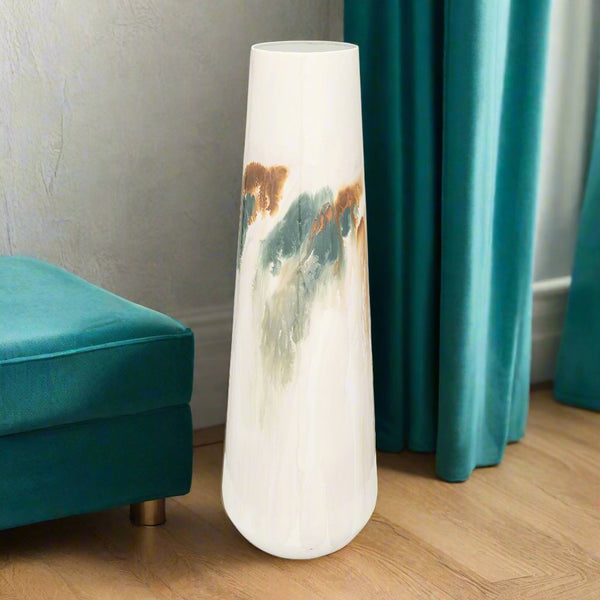 Iron Vase White 23