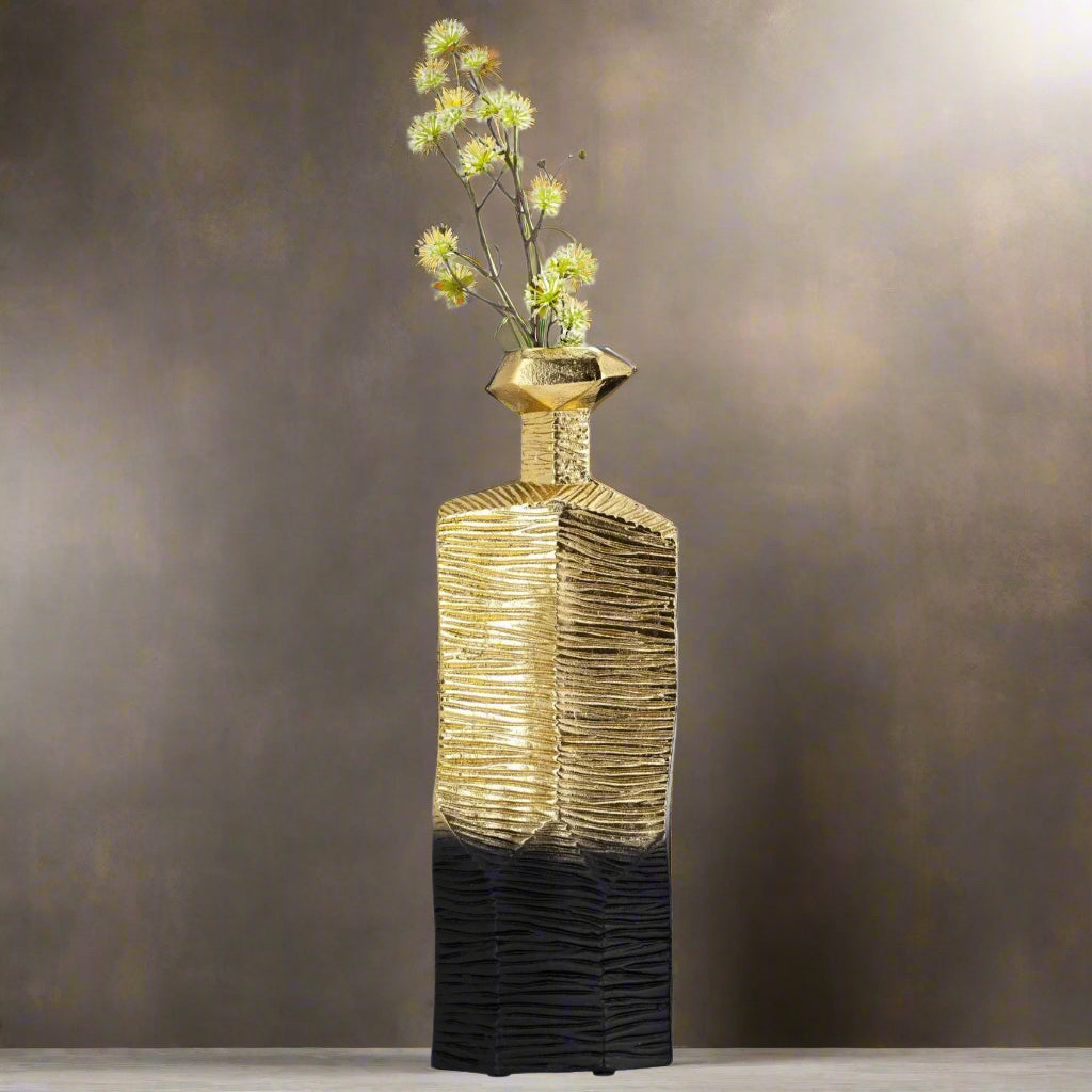 Metal Rigged Vase 20"