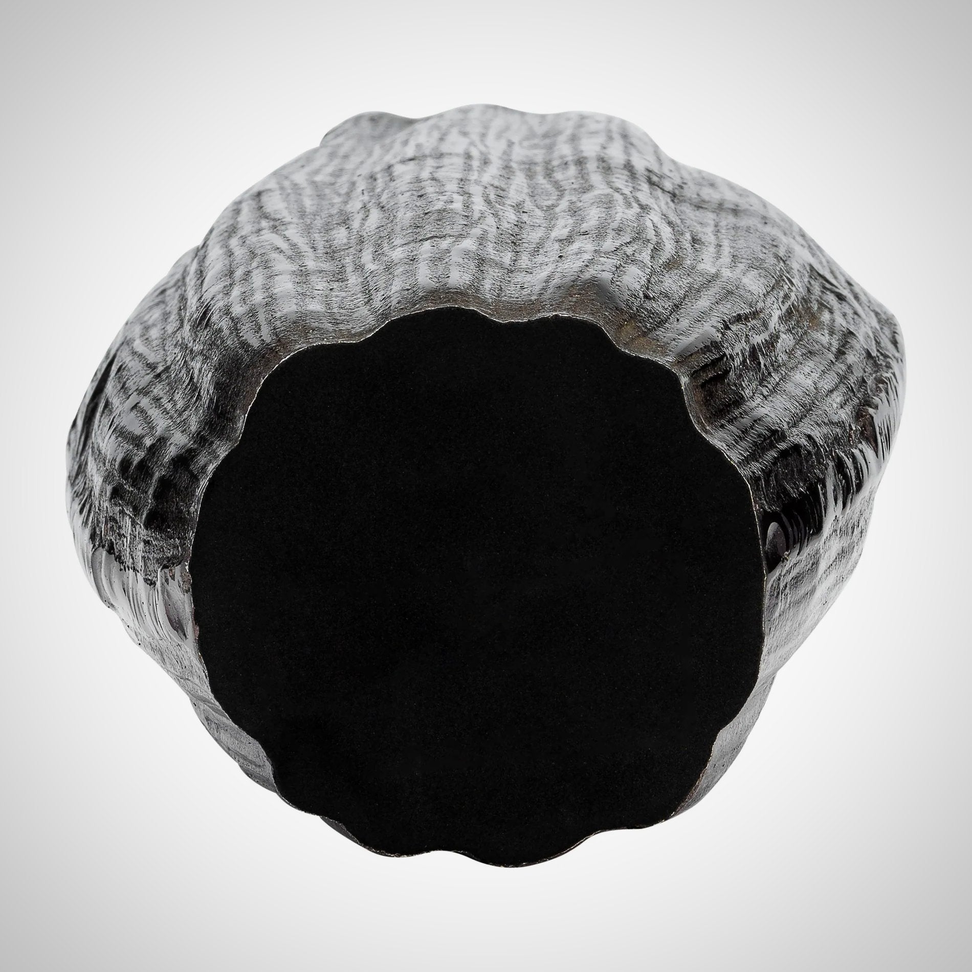 Metal Abstract Ridged Vase 24"