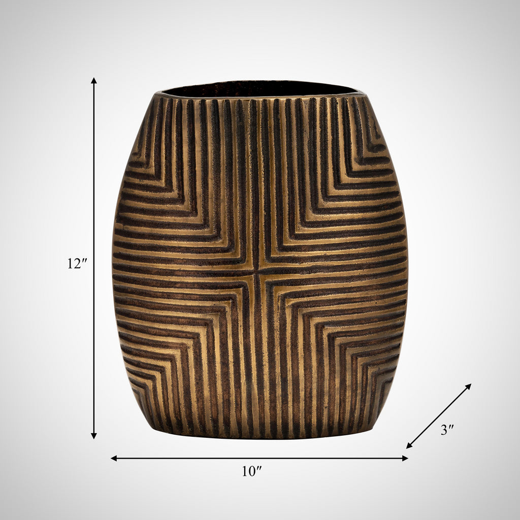 Ribbed Vase 12