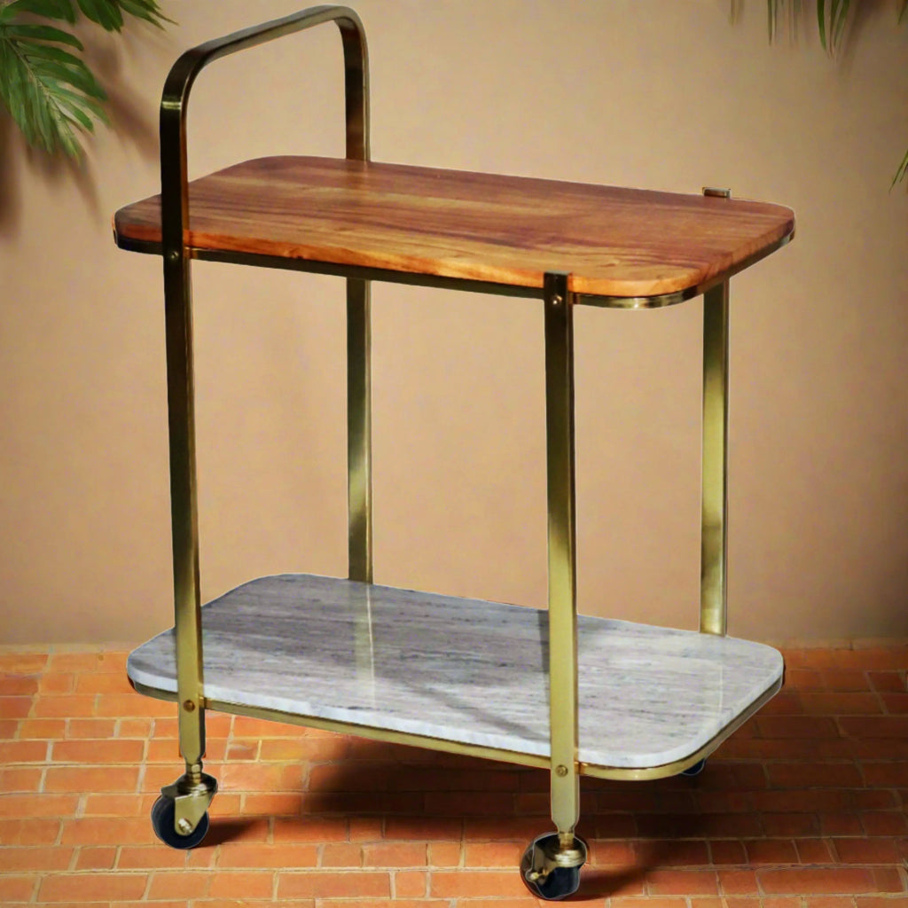 Steuben Bar Cart