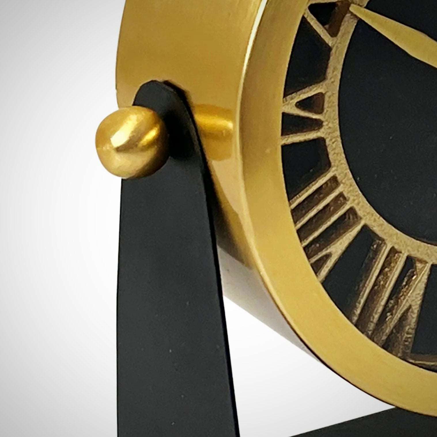 Gold Metal Table Clock