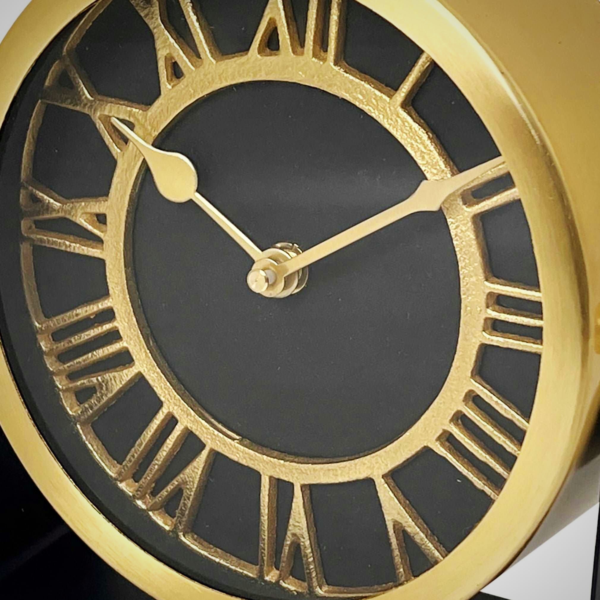 Gold Metal Table Clock