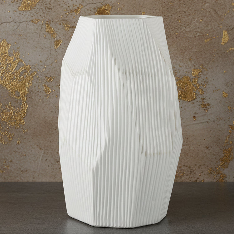Large Frosted Glass Vase