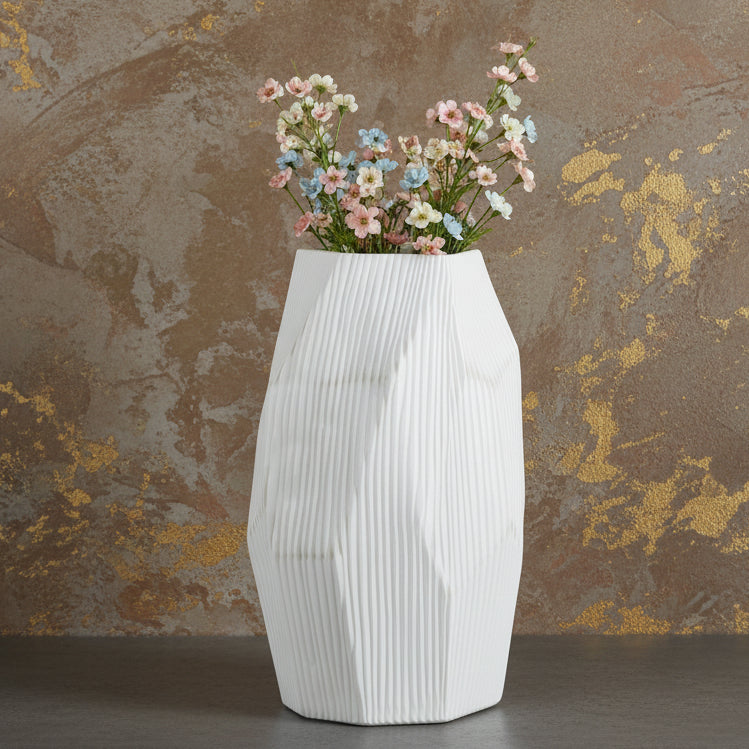Large Frosted Glass Vase