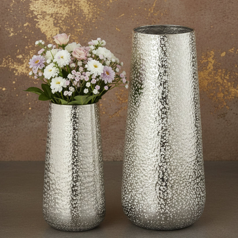 Metal Vase Set Of Two