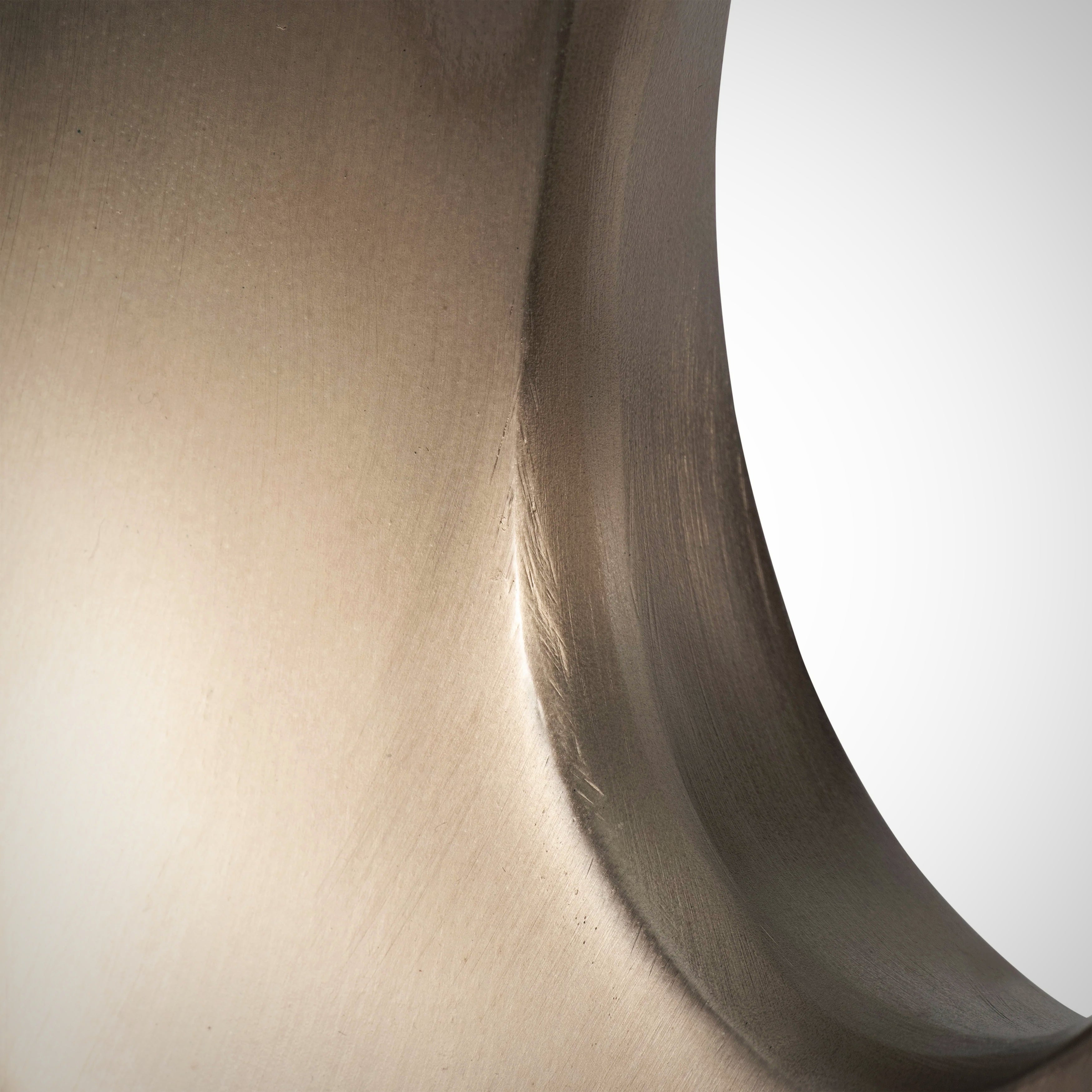 18&quot;, Metal Oval Sculpture,slvr/blk