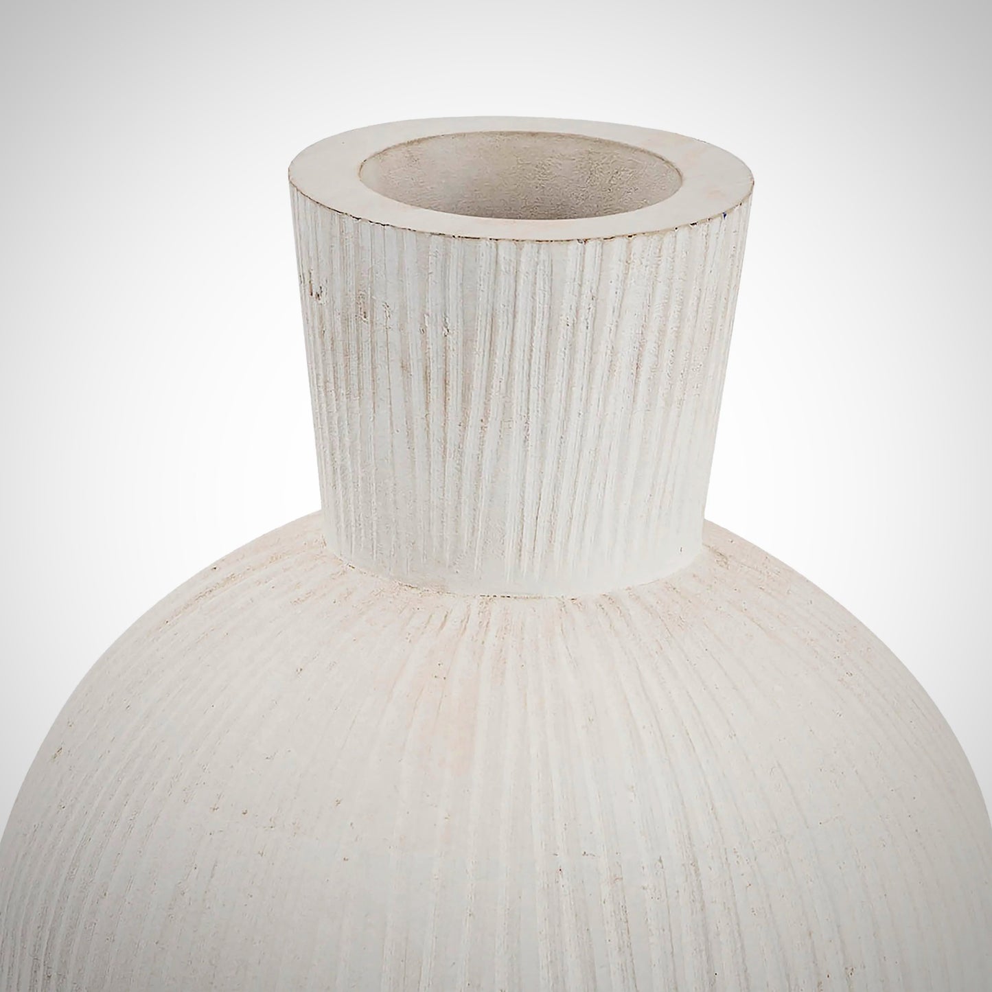 Wood And Metal Vase