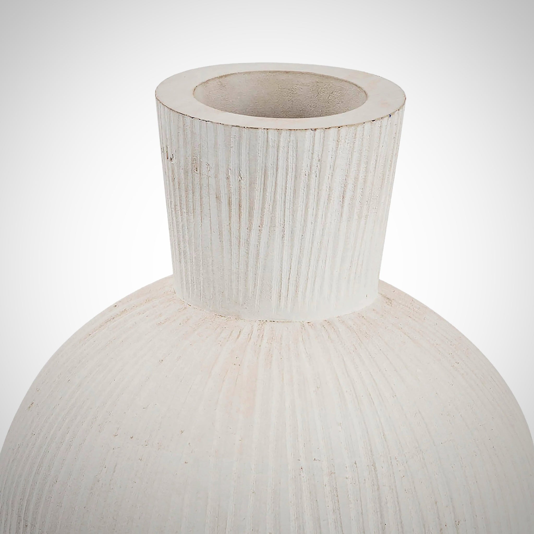 Wood And Metal Vase