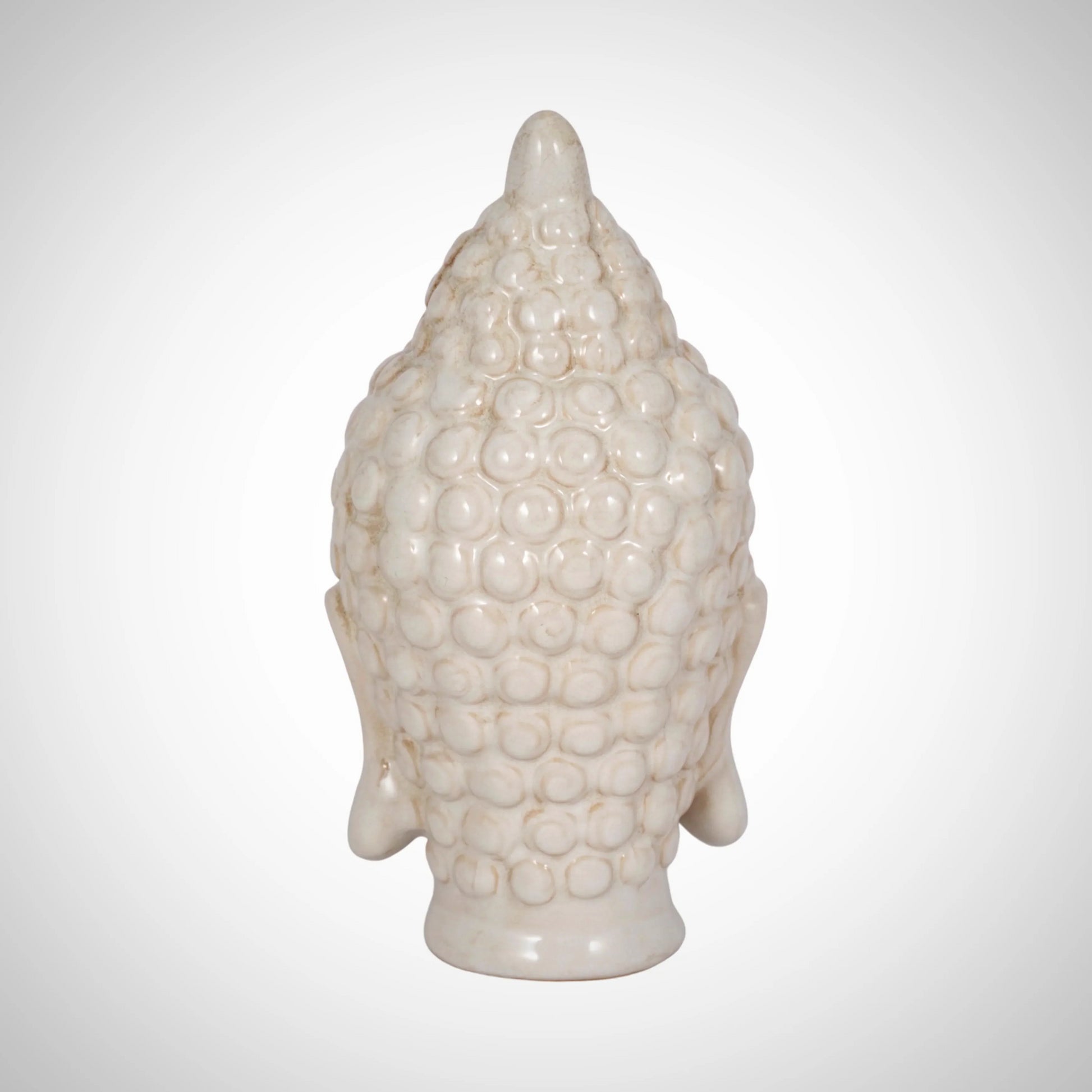 White Ceramic Buddha Head