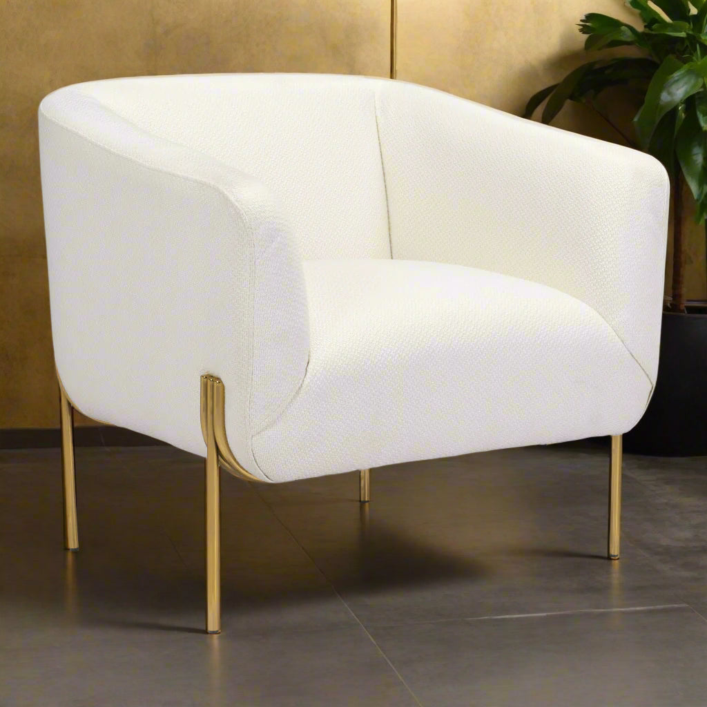 Bradford Accent Chair White