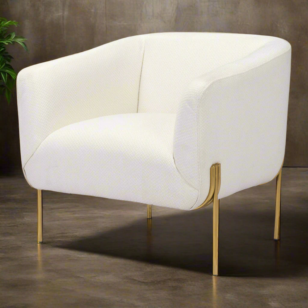 Bradford Accent Chair White
