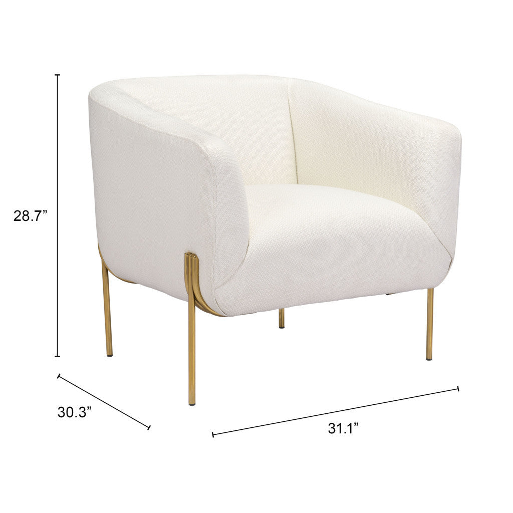 Bradford Accent Chair White
