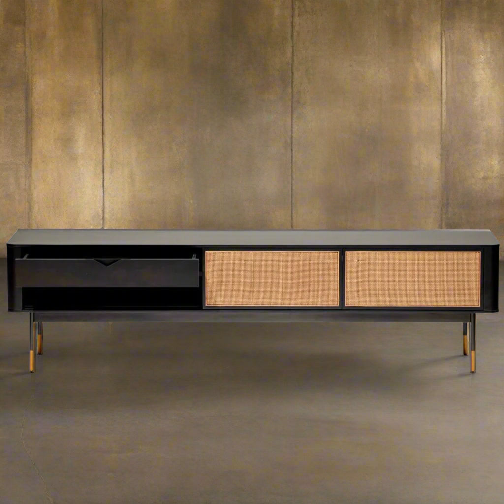 Soporte para medios Woodhull, color negro