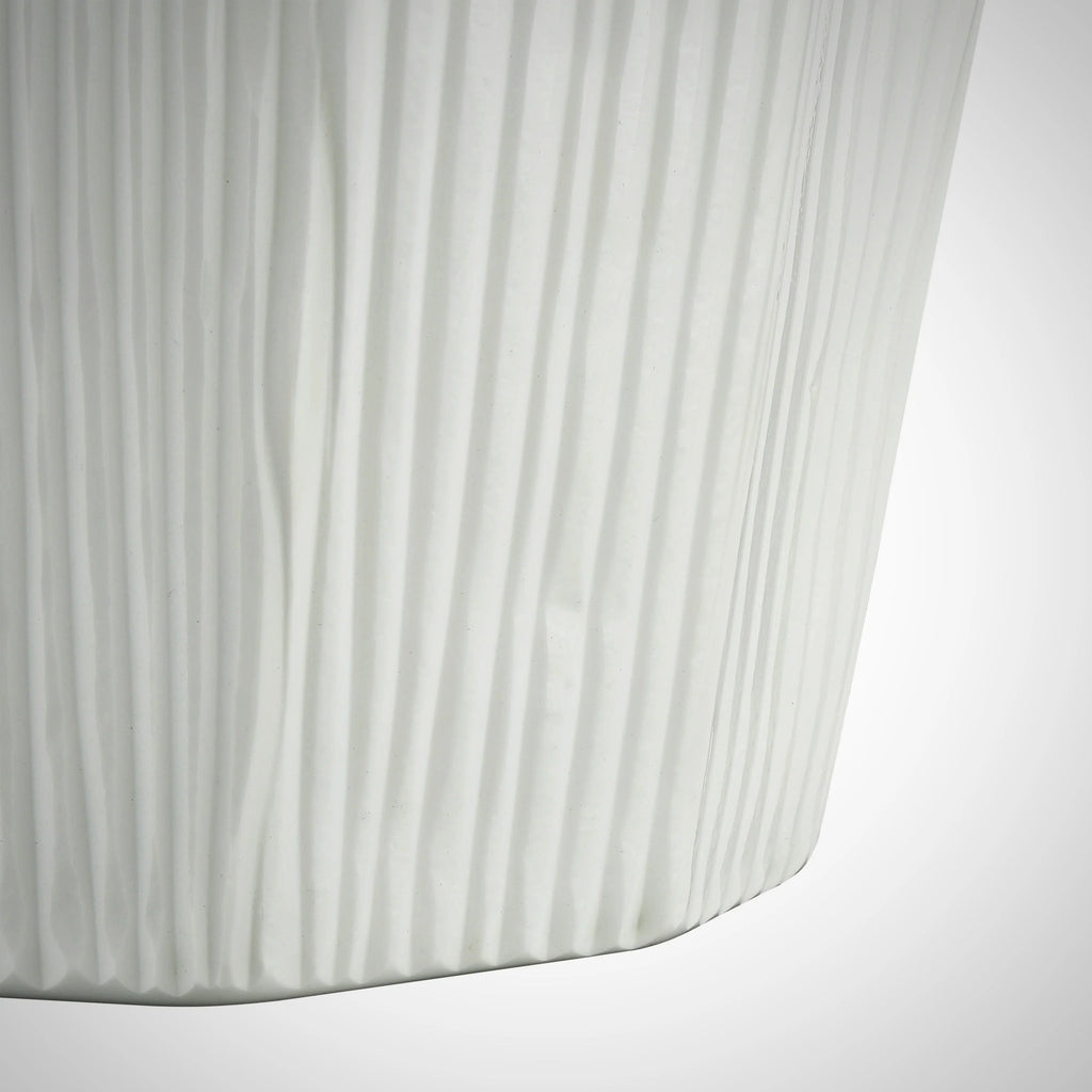 Large Frosted Glass Vase
