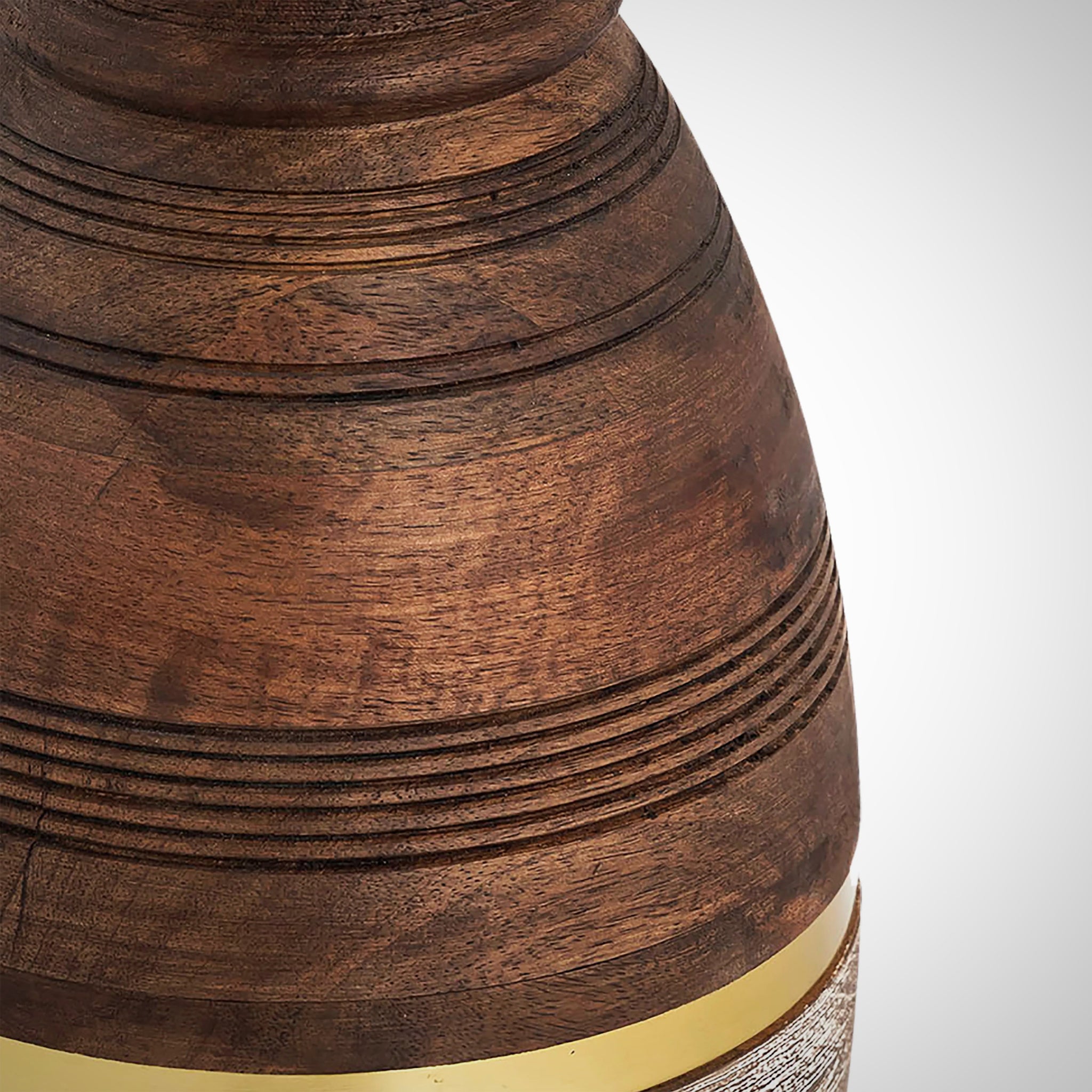Large Two-Toned Mango Wood Vase