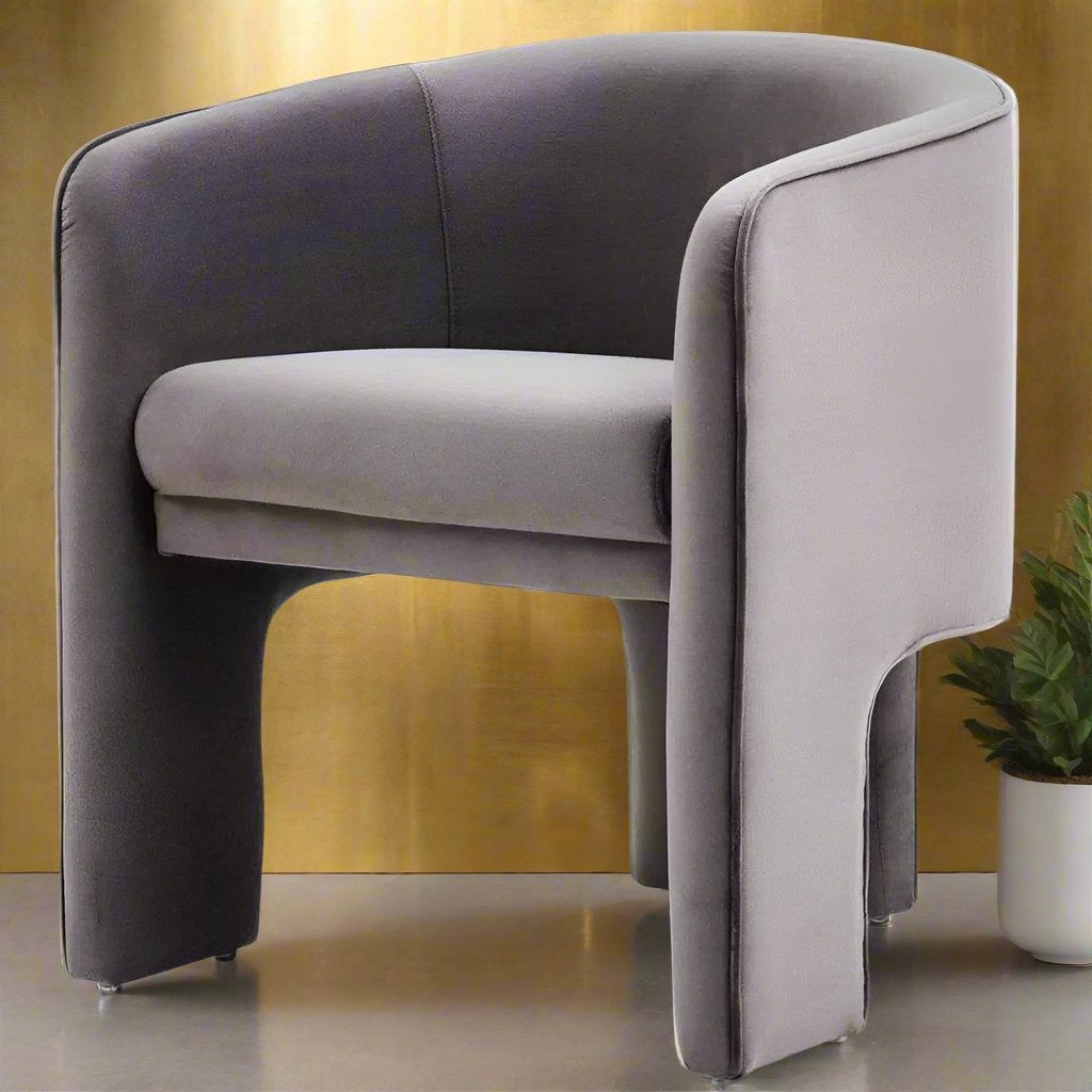 Silla decorativa Broome gris