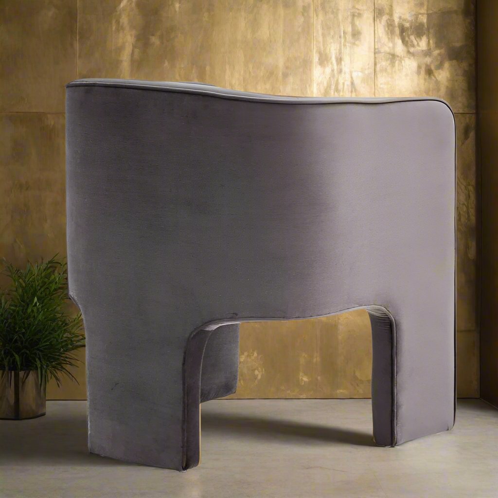 Silla decorativa Broome gris