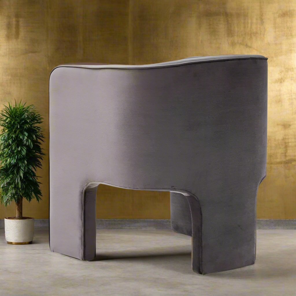 Silla decorativa Broome gris