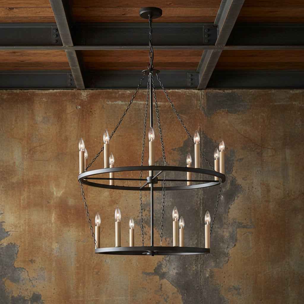 Orange Chandelier