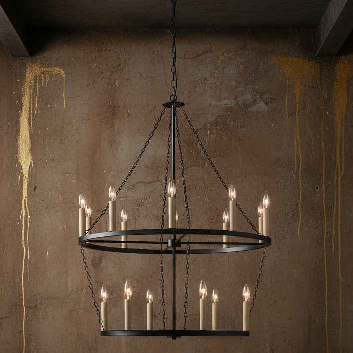 Orange Chandelier
