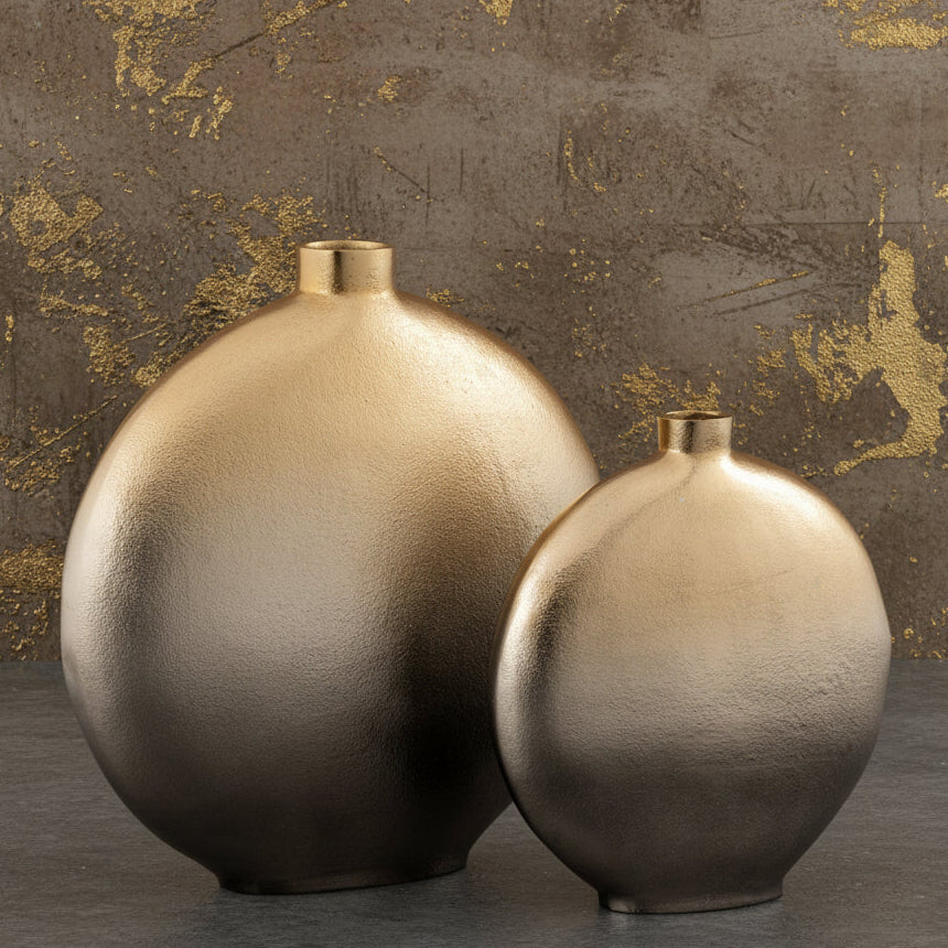 Metal Vase Set Of Two