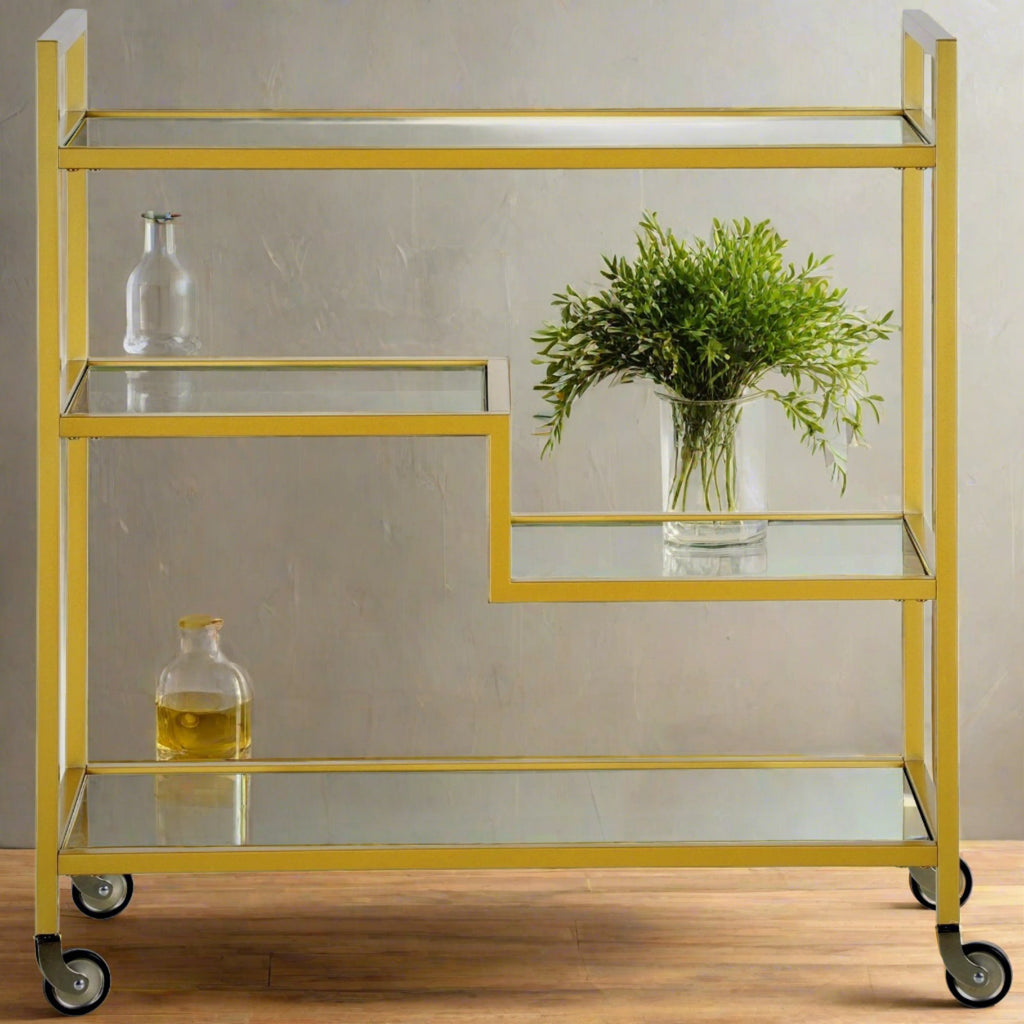 Turin Bar Cart Gold