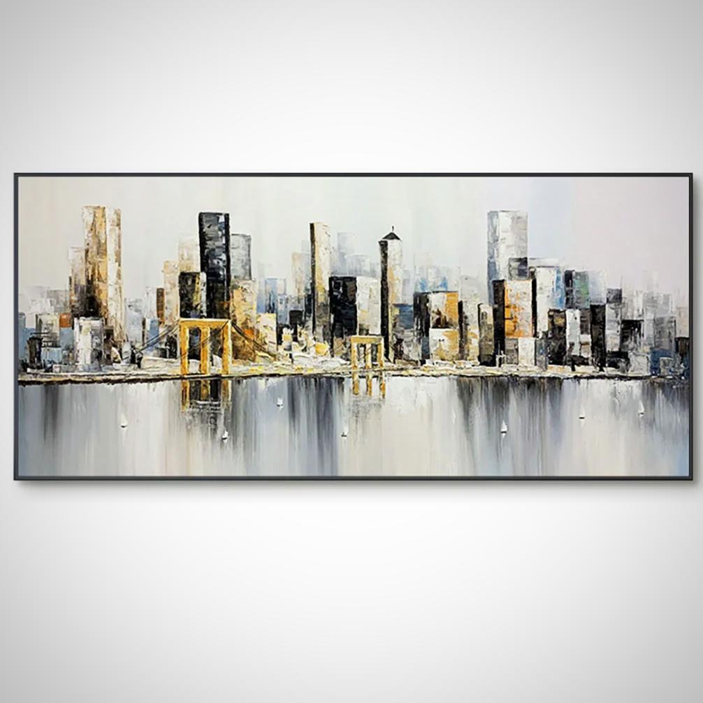 Hand Painted Wall Art 60" x 28"