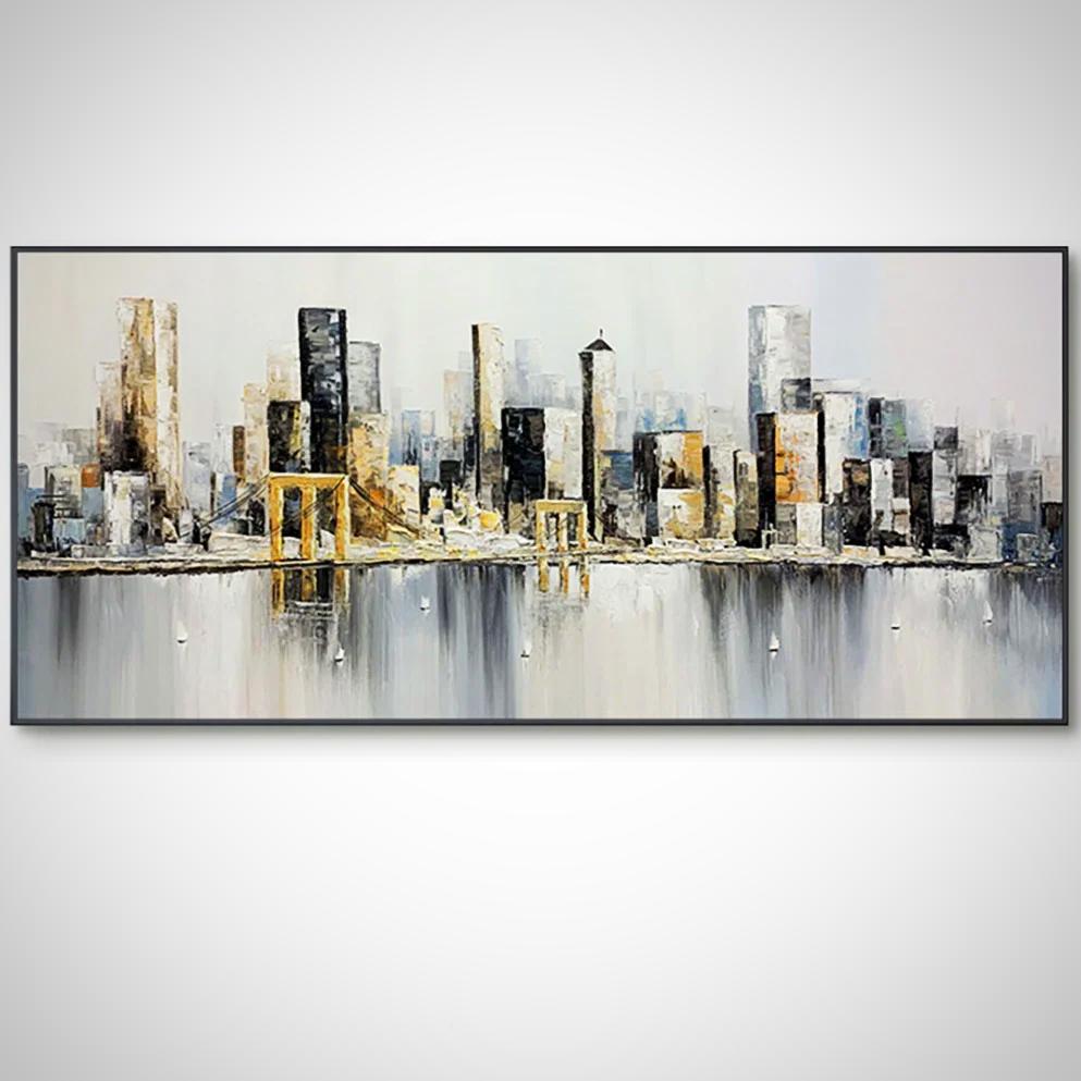 Hand Painted Wall Art 60" x 28"