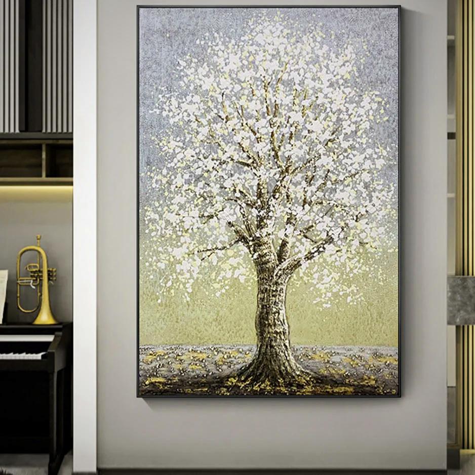 Arte de pared pintado a mano de 60" x 36"