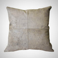S20x20" Leather, Square Patch Pillow