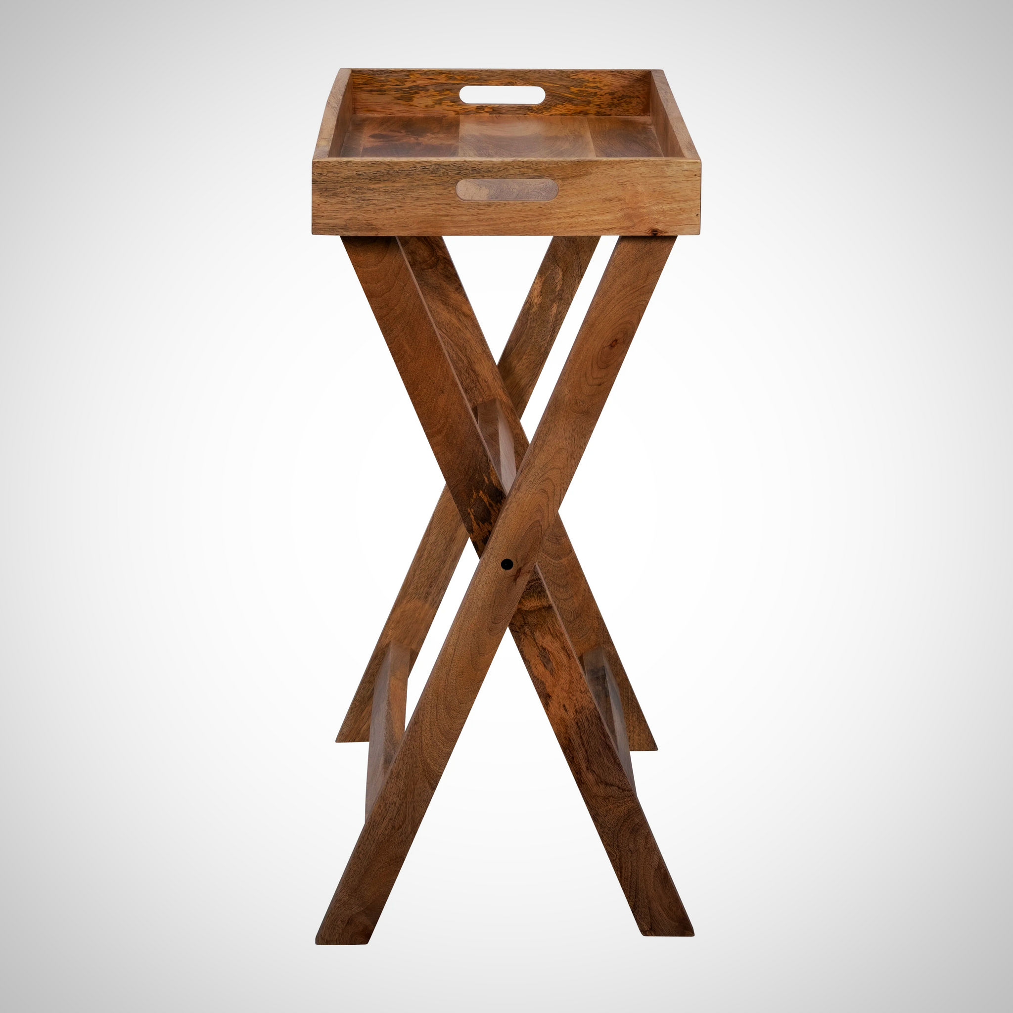 Wood, 30x32" Butler Tray W/ Stand, Brown Kd