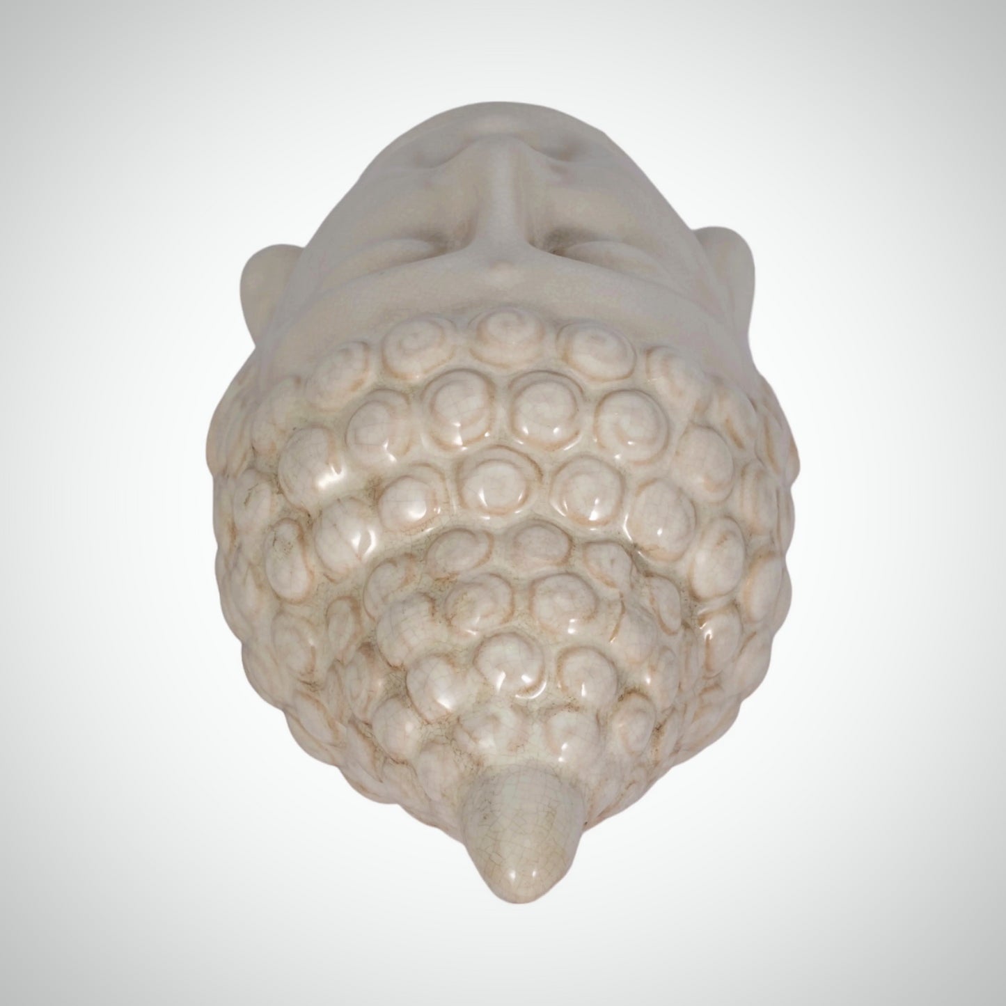 White Ceramic Buddha Head